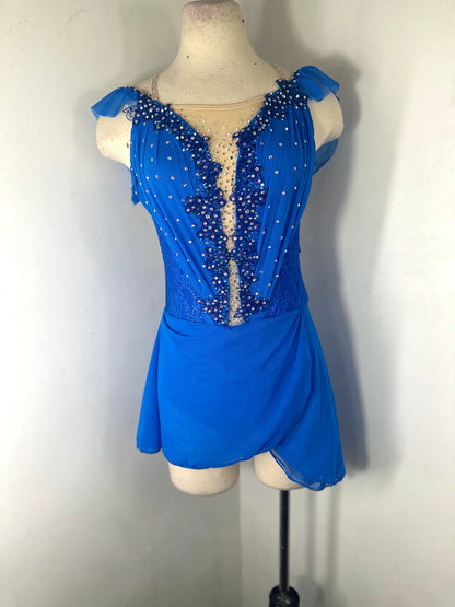 REESE Royal Blue FIGURE SKATING DRESS