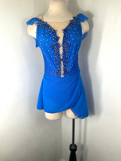 REESE Royal Blue FIGURE SKATING DRESS
