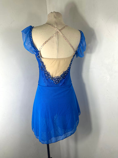 REESE Royal Blue FIGURE SKATING DRESS