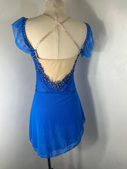 REESE Royal Blue FIGURE SKATING DRESS