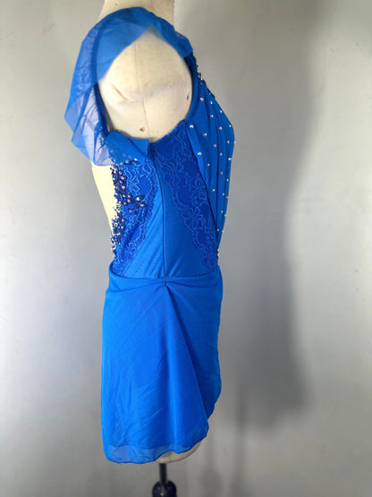 REESE Royal Blue FIGURE SKATING DRESS