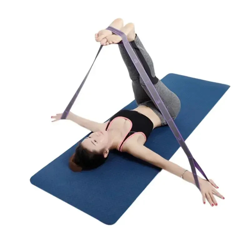 Yoga Pull Strap Belt | Elastic Resistance Band for Pilates and Dance Stretching