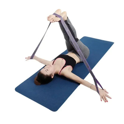 Yoga Pull Strap Belt | Elastic Resistance Band for Pilates and Dance Stretching