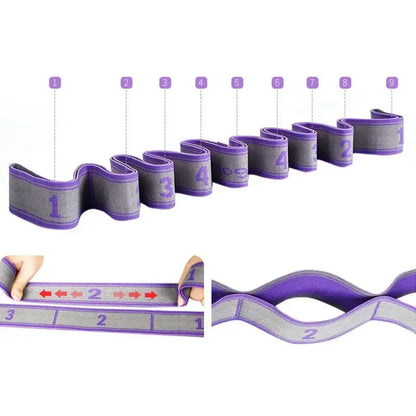 Yoga Pull Strap Belt | Elastic Resistance Band for Pilates and Dance Stretching