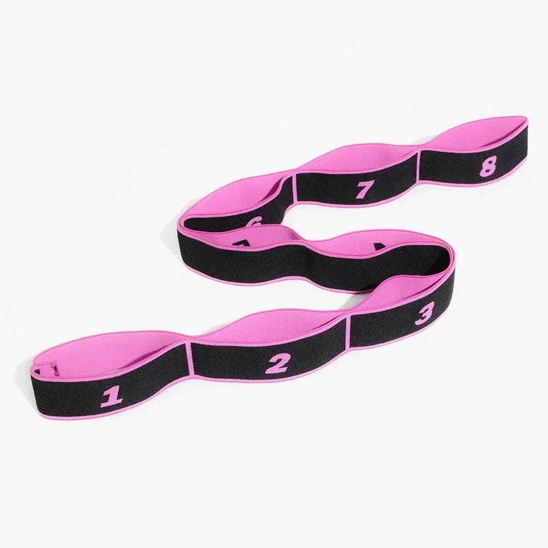 Yoga Pull Strap Belt | Elastic Resistance Band for Pilates and Dance Stretching