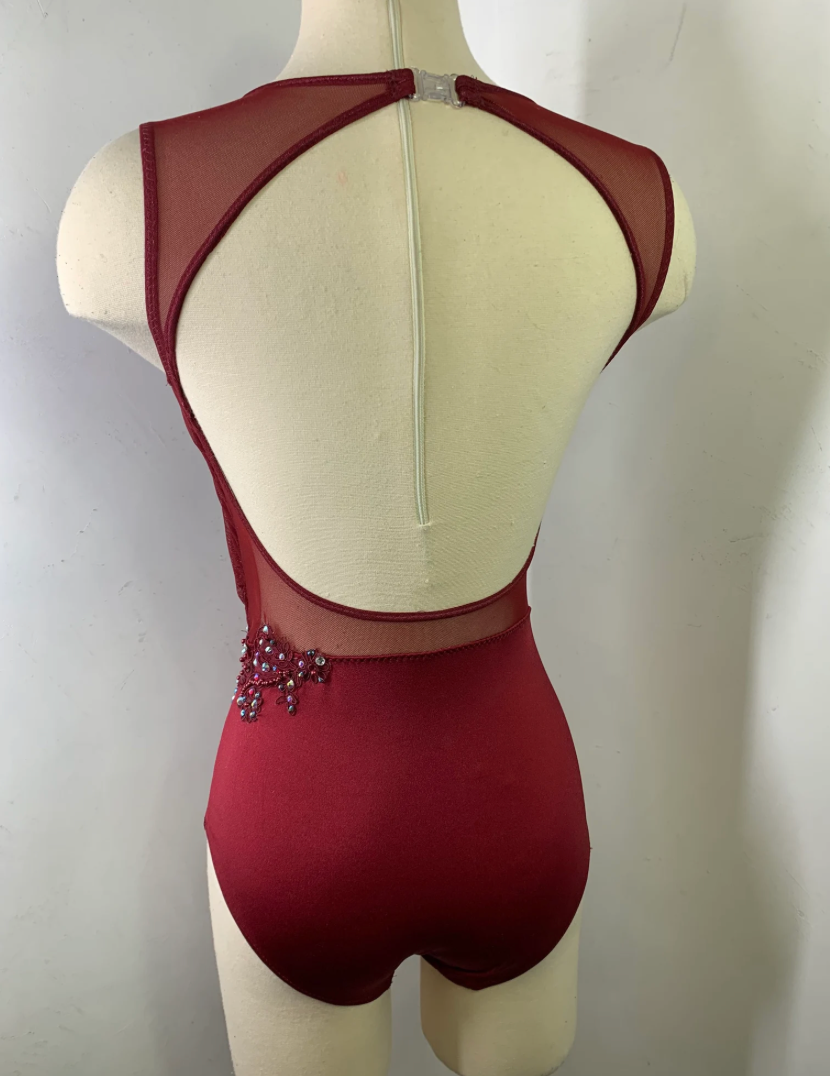 EVERLEIGH  Wine draped  dance costume