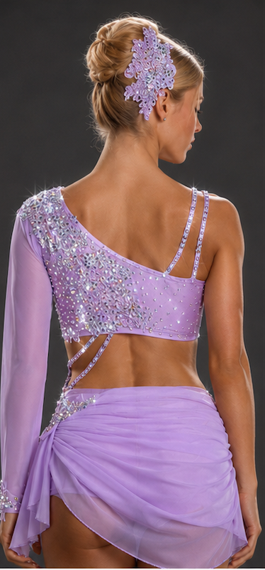 EVELYN  2 pc pale orchid Lyrical dance costume