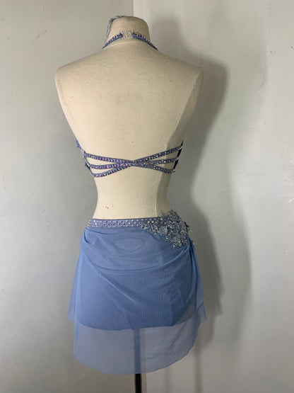 CELESTE 2 pc Cornflower Blue lyrical dance costume