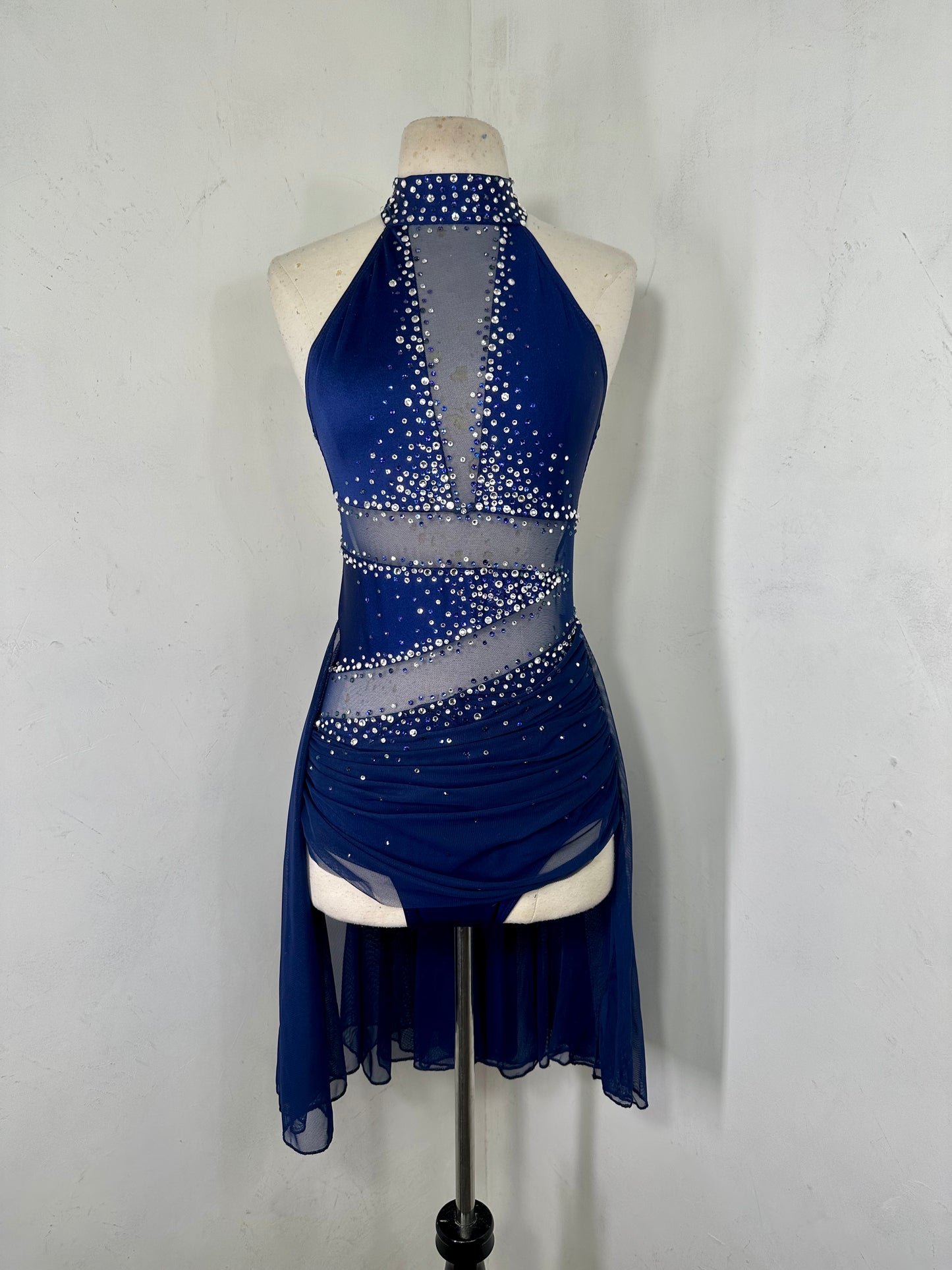Luxe rhinestoned dance costume