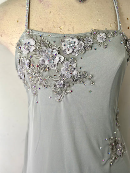 HATTIE Silver grey dance dress
