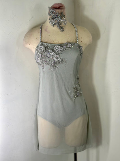 HATTIE Silver grey dance dress
