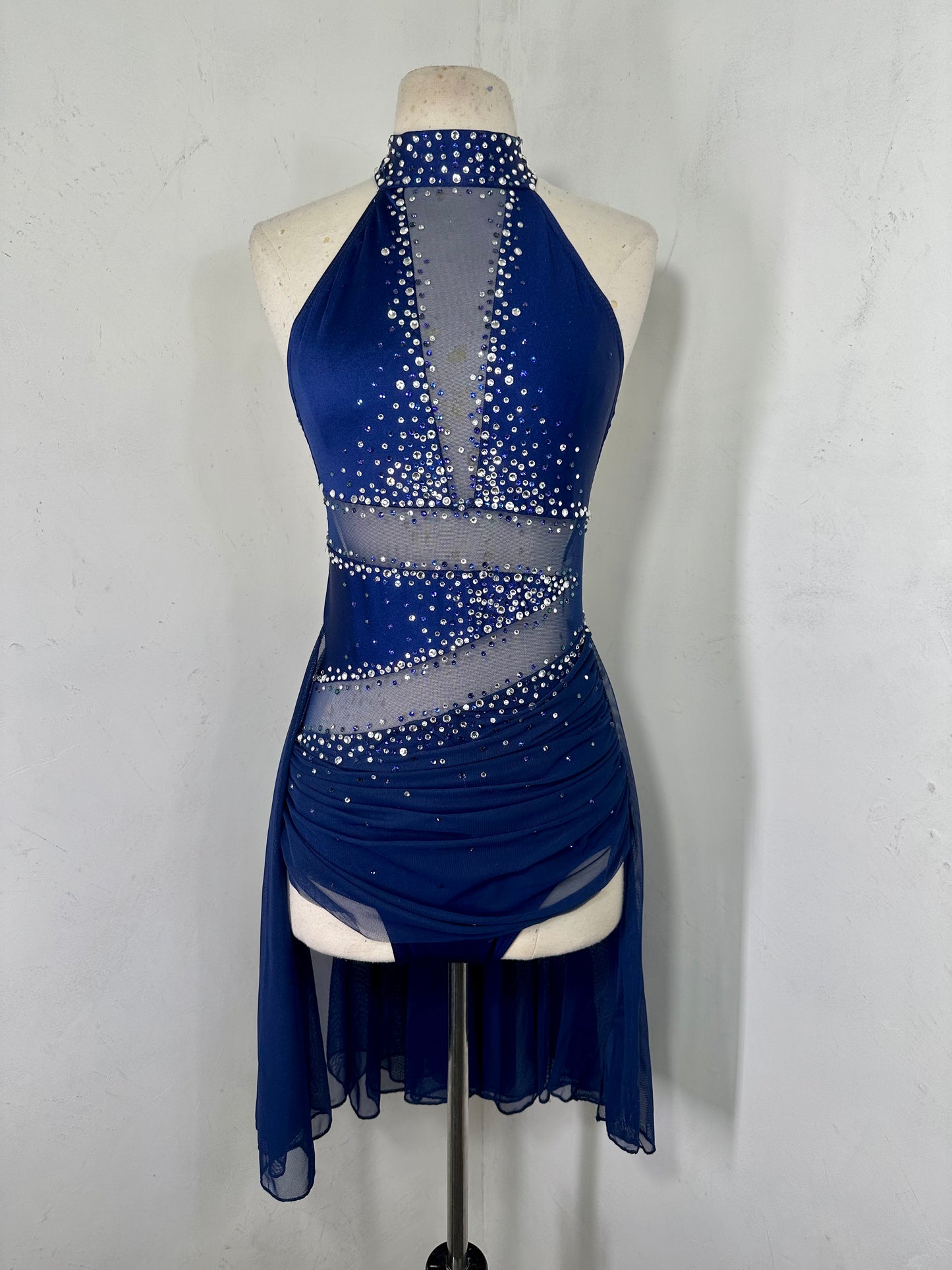 Luxe rhinestoned dance costume