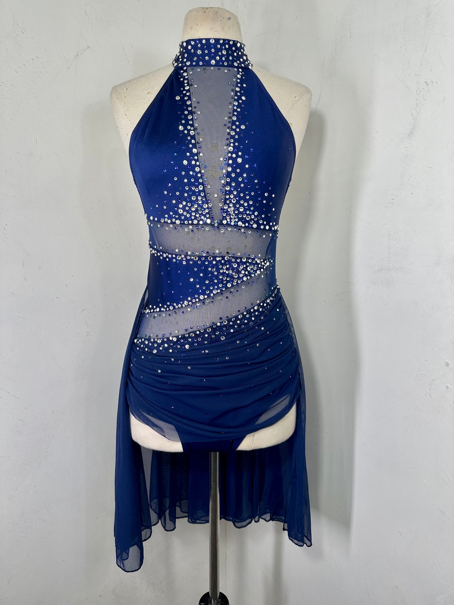 Luxe rhinestoned dance costume