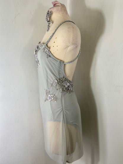 HATTIE Silver grey dance dress