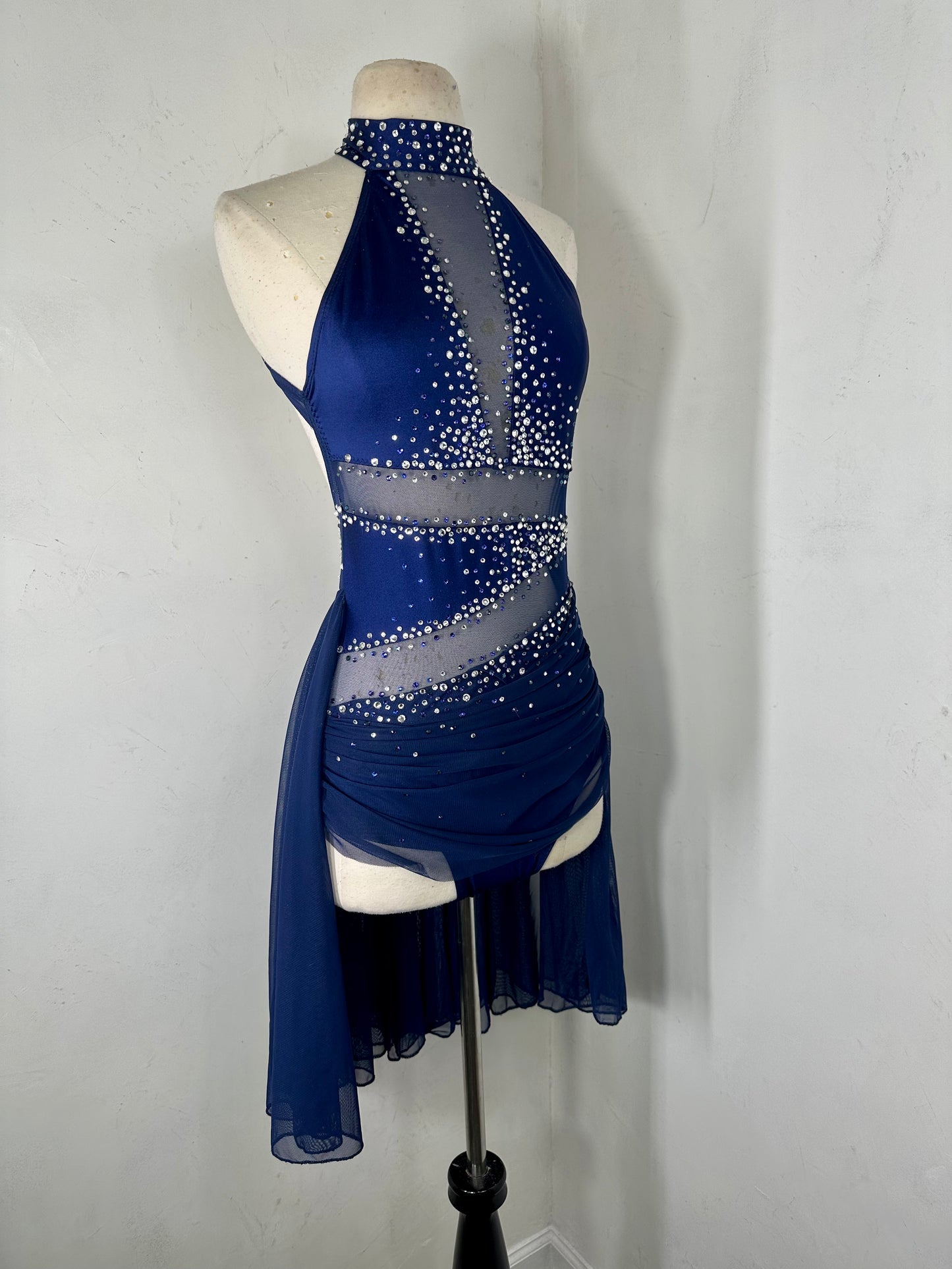 Luxe rhinestoned dance costume