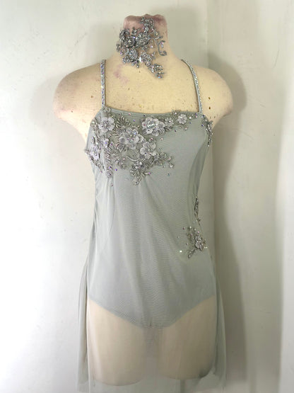HATTIE Silver grey dance dress