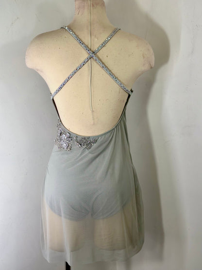 HATTIE Silver grey dance dress