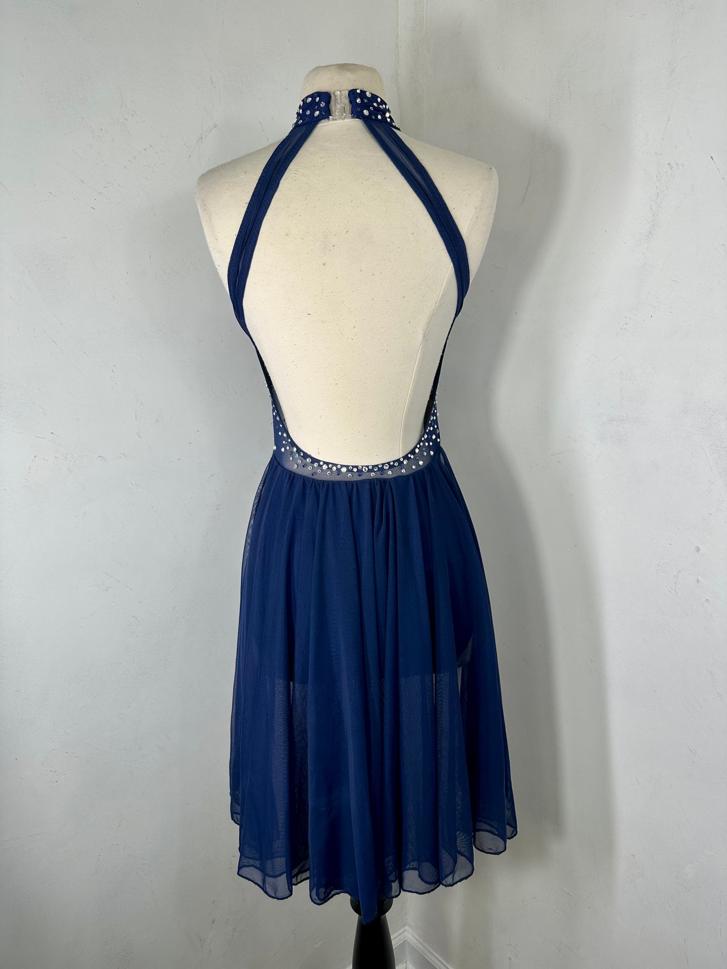 Luxe rhinestoned dance costume