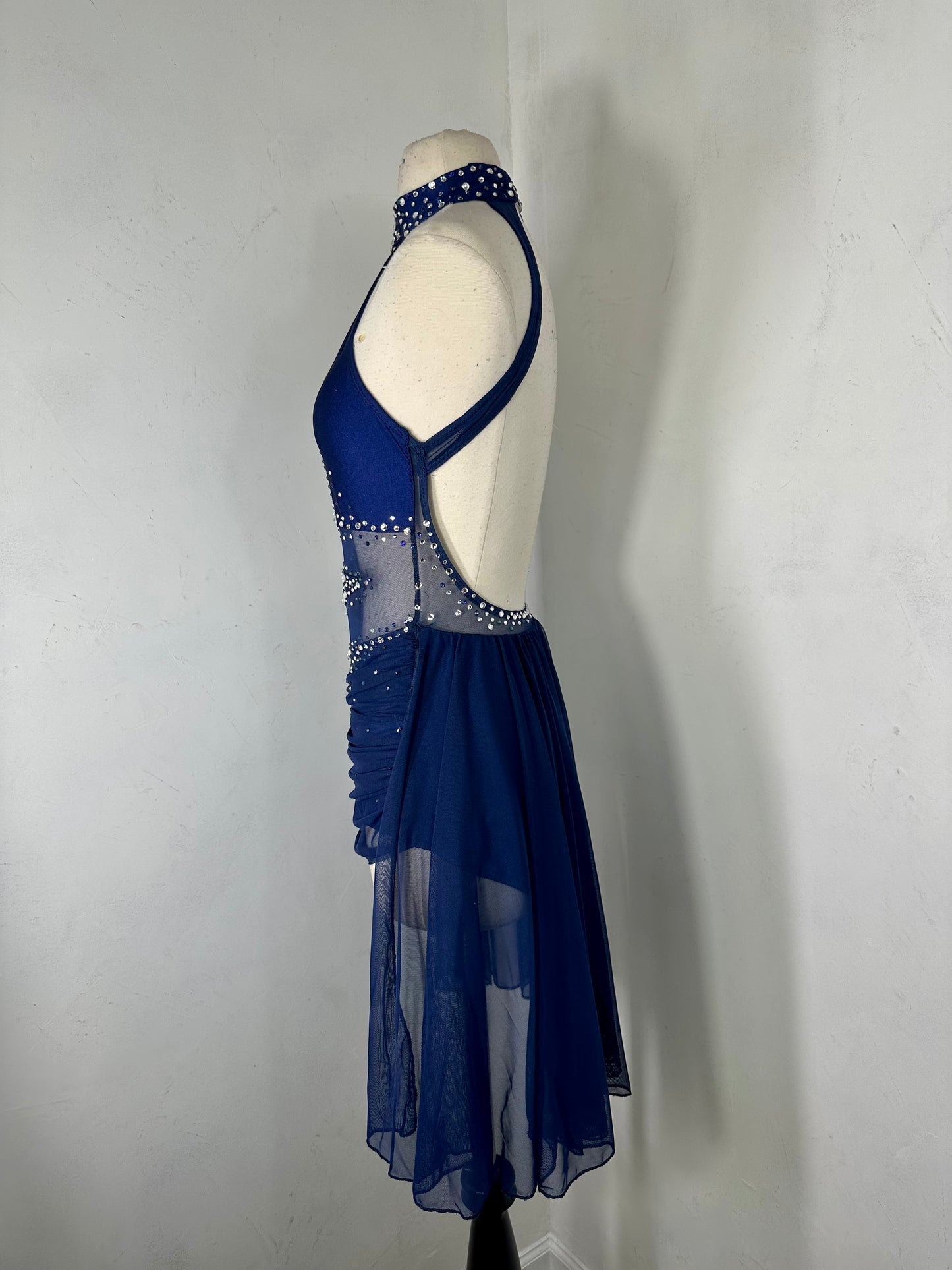 Luxe rhinestoned dance costume