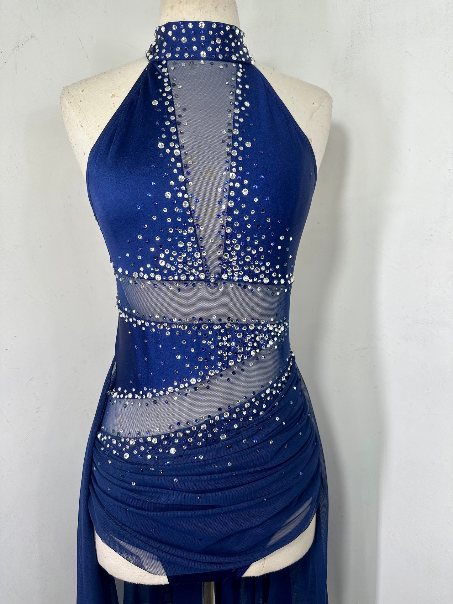 Luxe rhinestoned dance costume