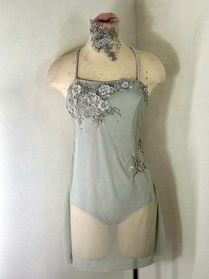 HATTIE Silver grey dance dress