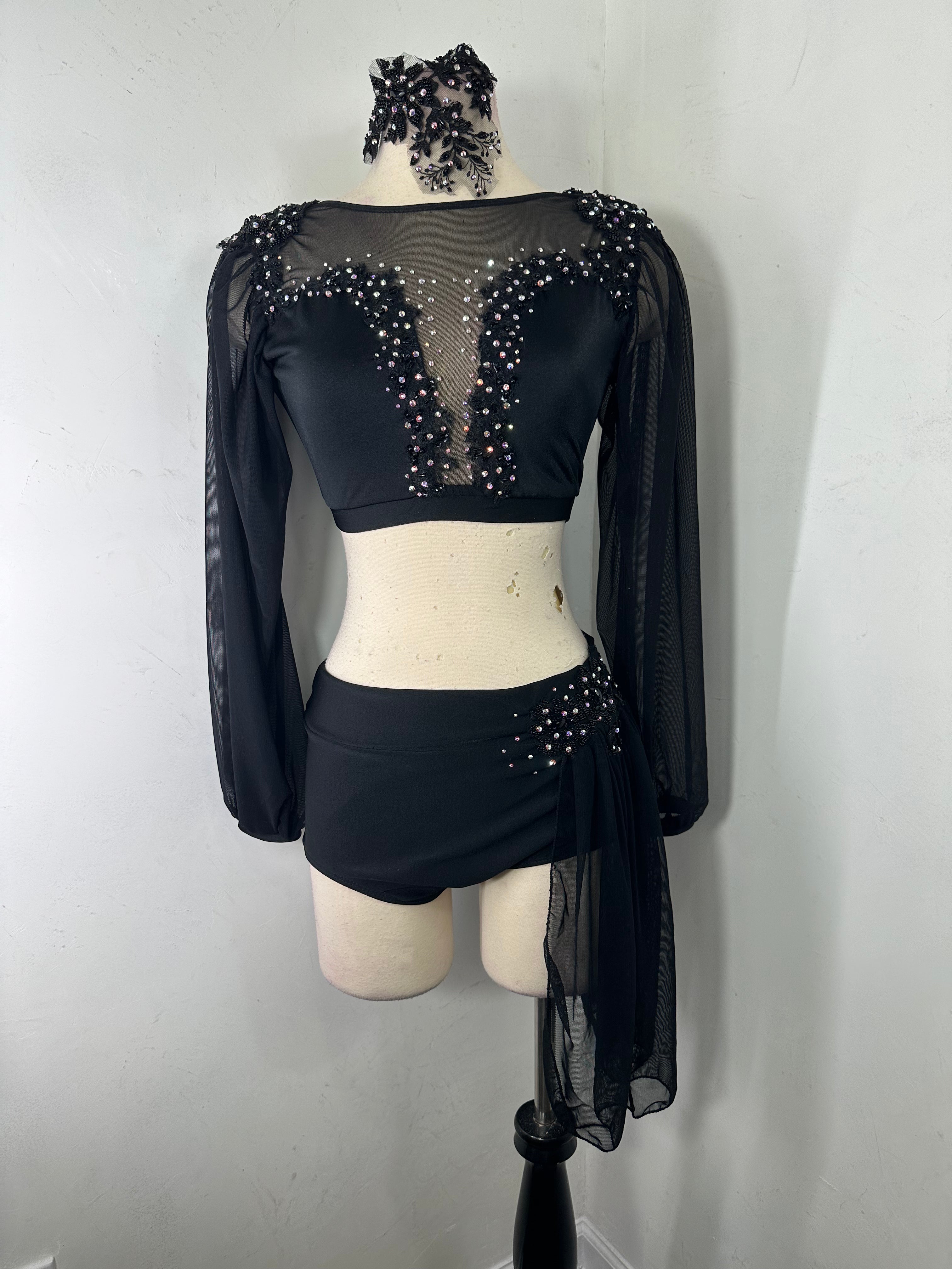 Black Contemporary Dance Costume – Co9dancecostumes