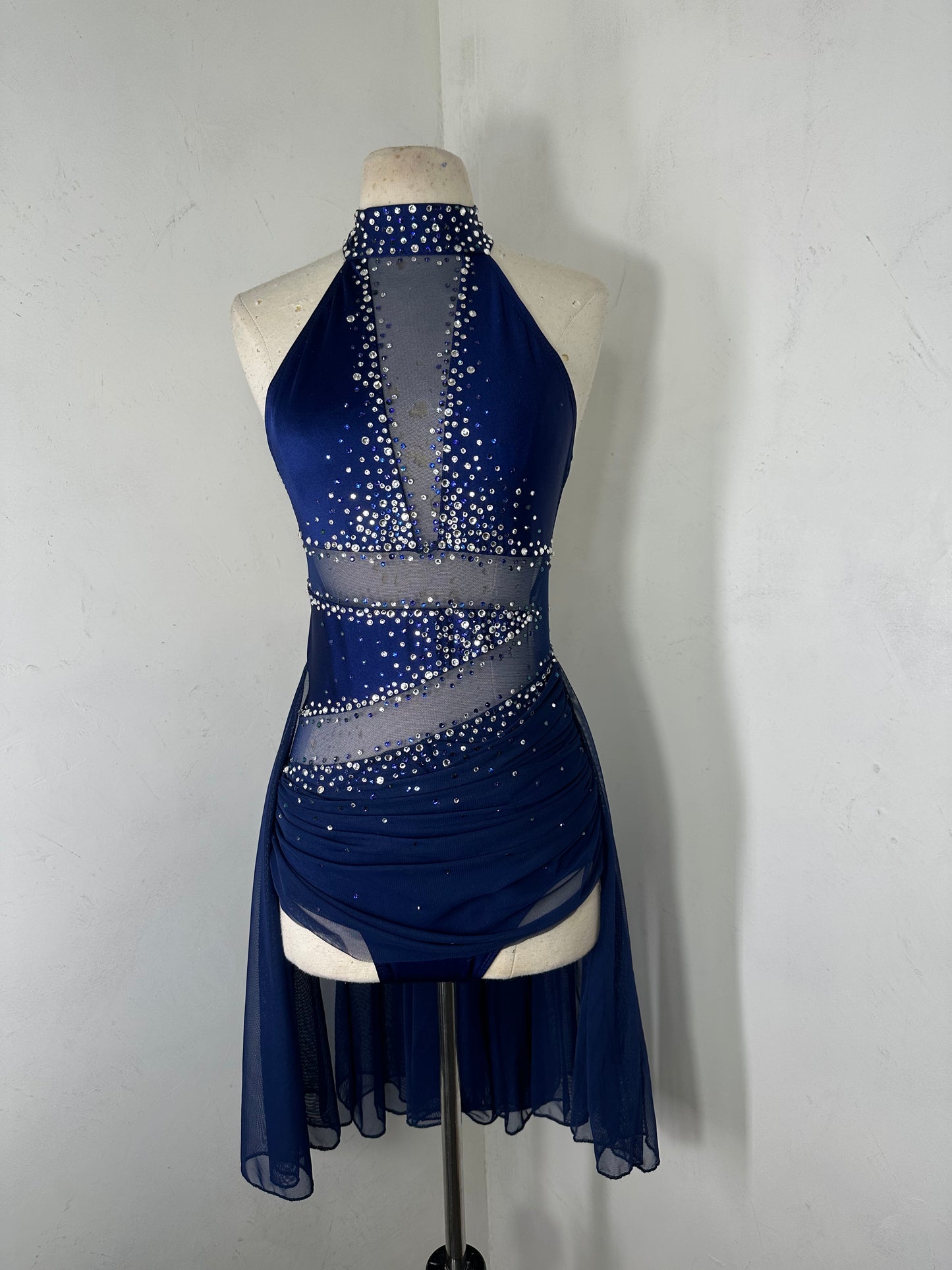 Luxe rhinestoned dance costume
