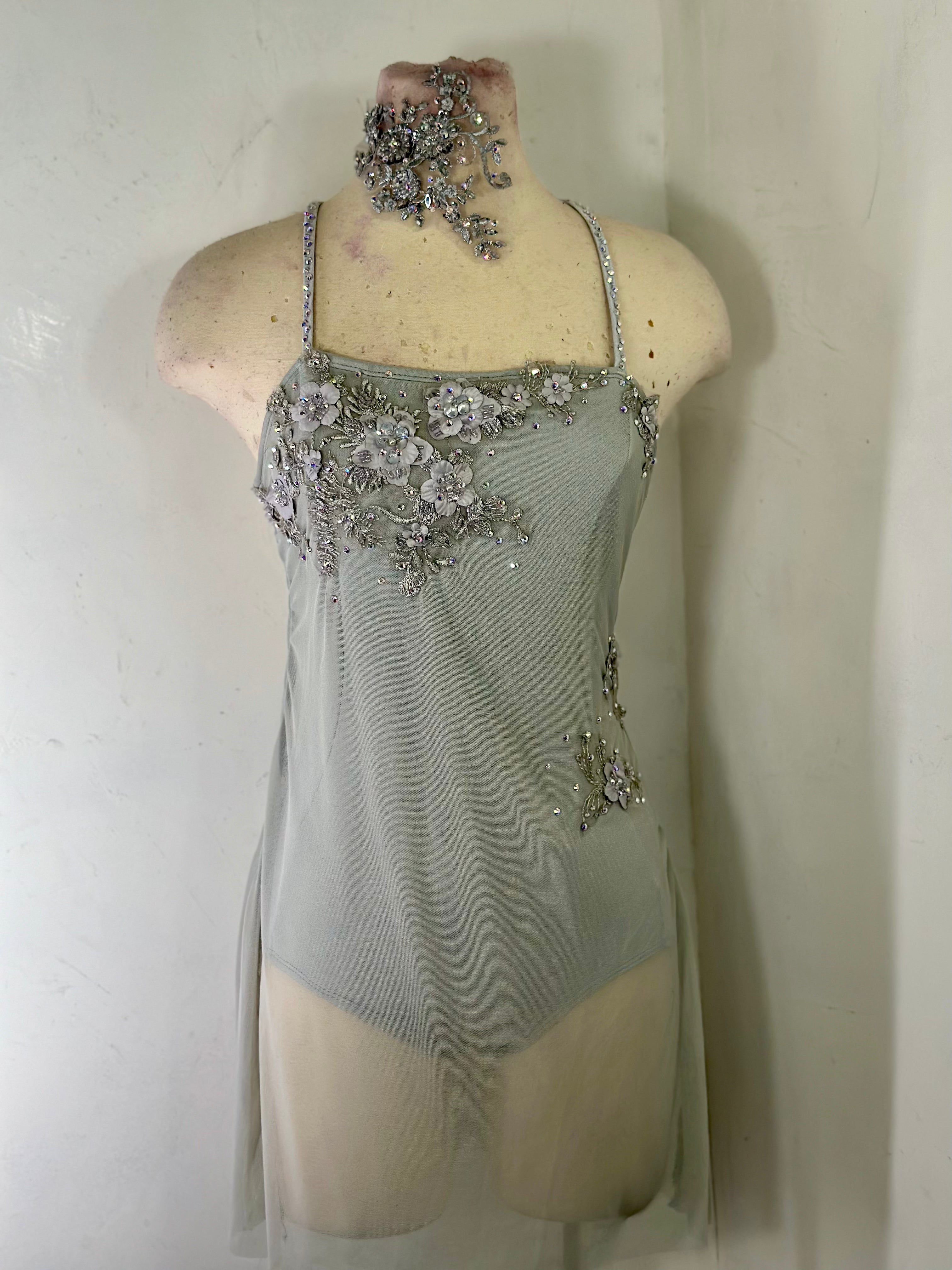 HATTIE Silver grey dance dress
