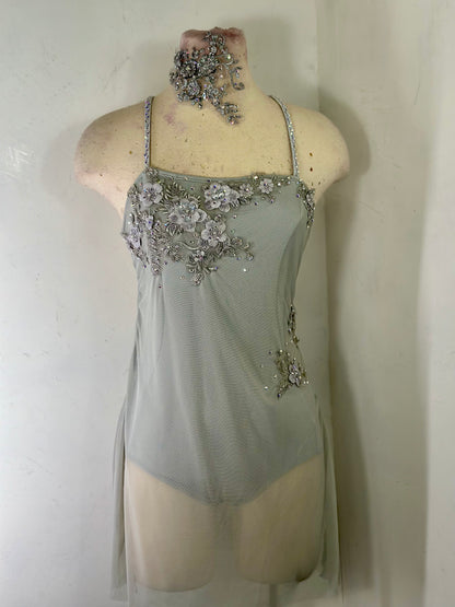 HATTIE Silver grey dance dress