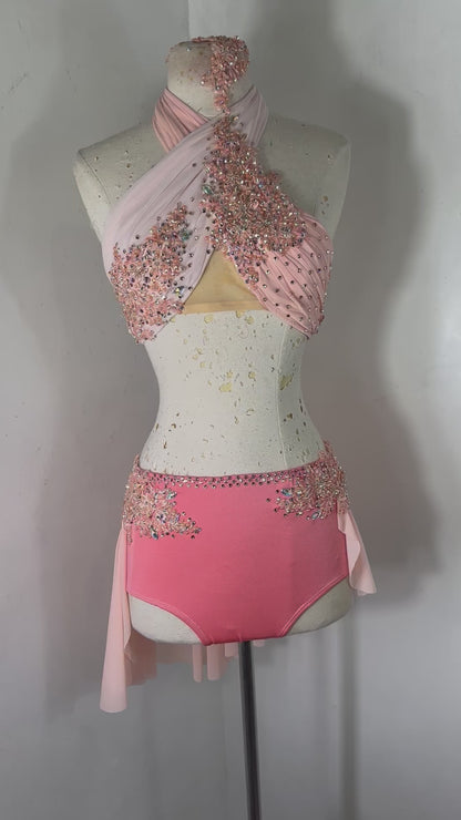 CLEMENTINE peach lyrical dance dance costume