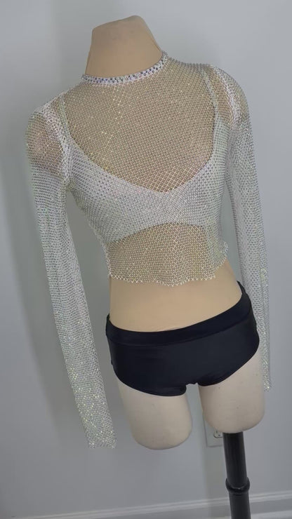Rhinestoned 3 pc dance base