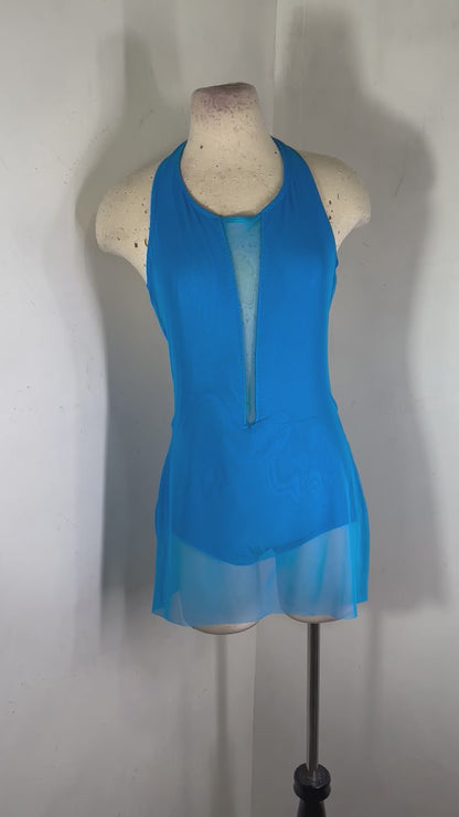 HALSTON SOLID CUSTOM  DANCE DRESS COSTUME BASE