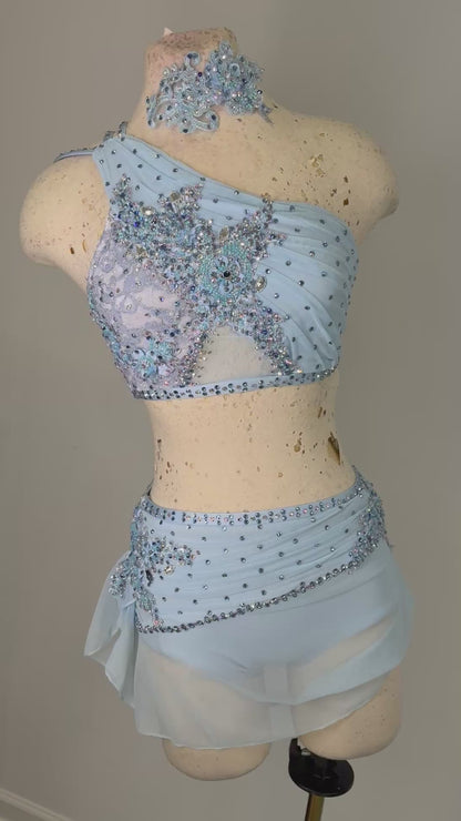 (GORGEOUS Custom Lyrical 2 pc dance costume