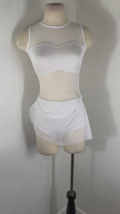 CLARA SOLID CUSTOM  DANCE DRESS COSTUME BASE