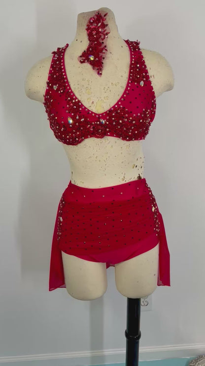 Meadow Blood Red lyrical dance costume