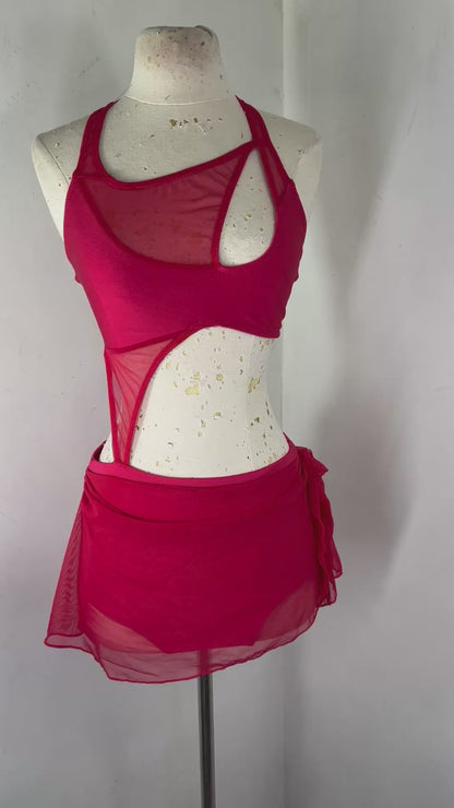 BIRDIE SOLID CUSTOM  DANCE 2 pc COSTUME BASE