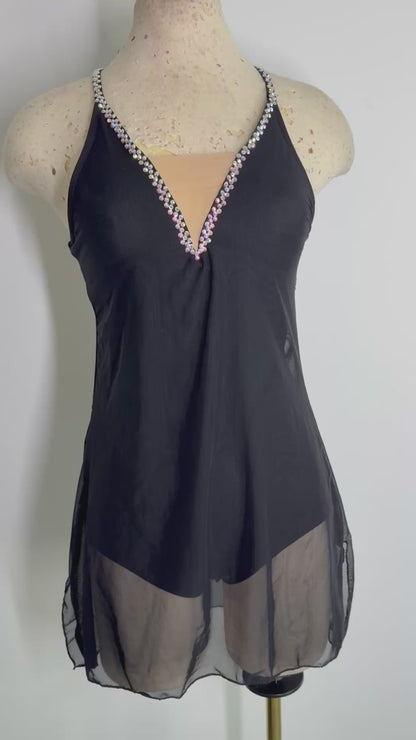 JADA rhinestoned dance dress dance costume