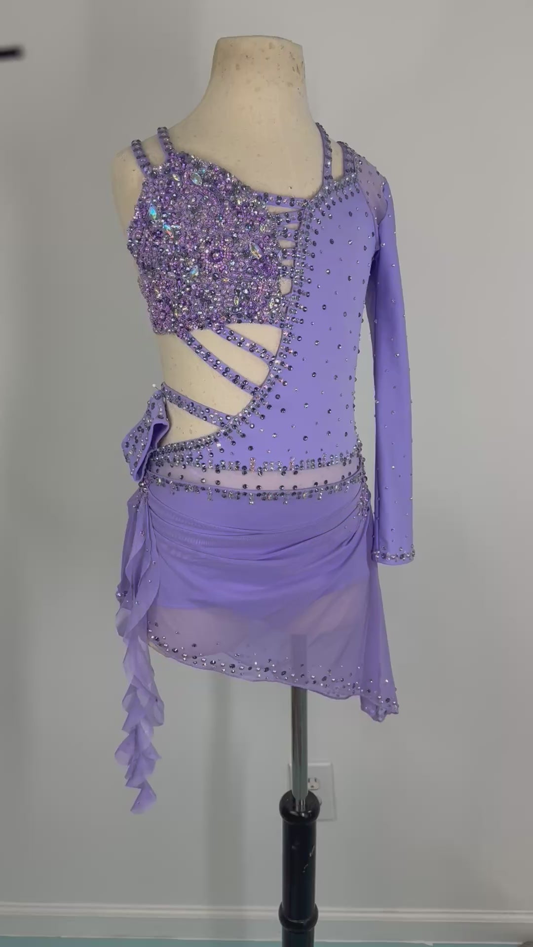 SUTTON Lilac Asymmetrical lyrical dance costume