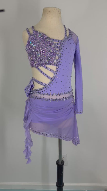 SUTTON Lilac Asymmetrical lyrical dance costume