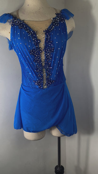 REESE Royal Blue FIGURE SKATING DRESS