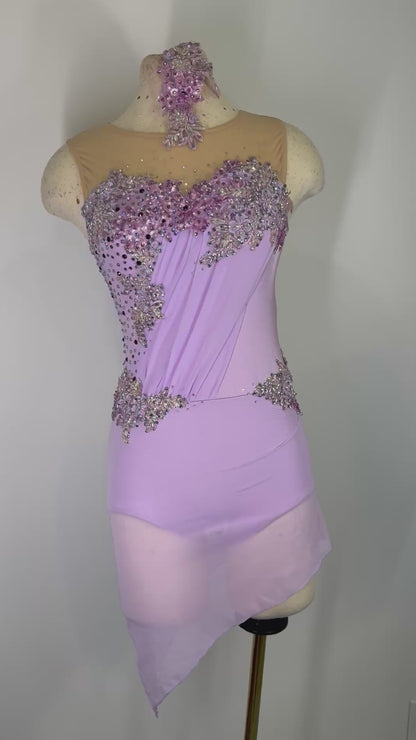 Orchid lyrical dance costume