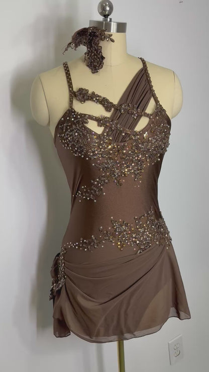 BLAIR Brown ready to ship contemporary or Lyrical dance costume