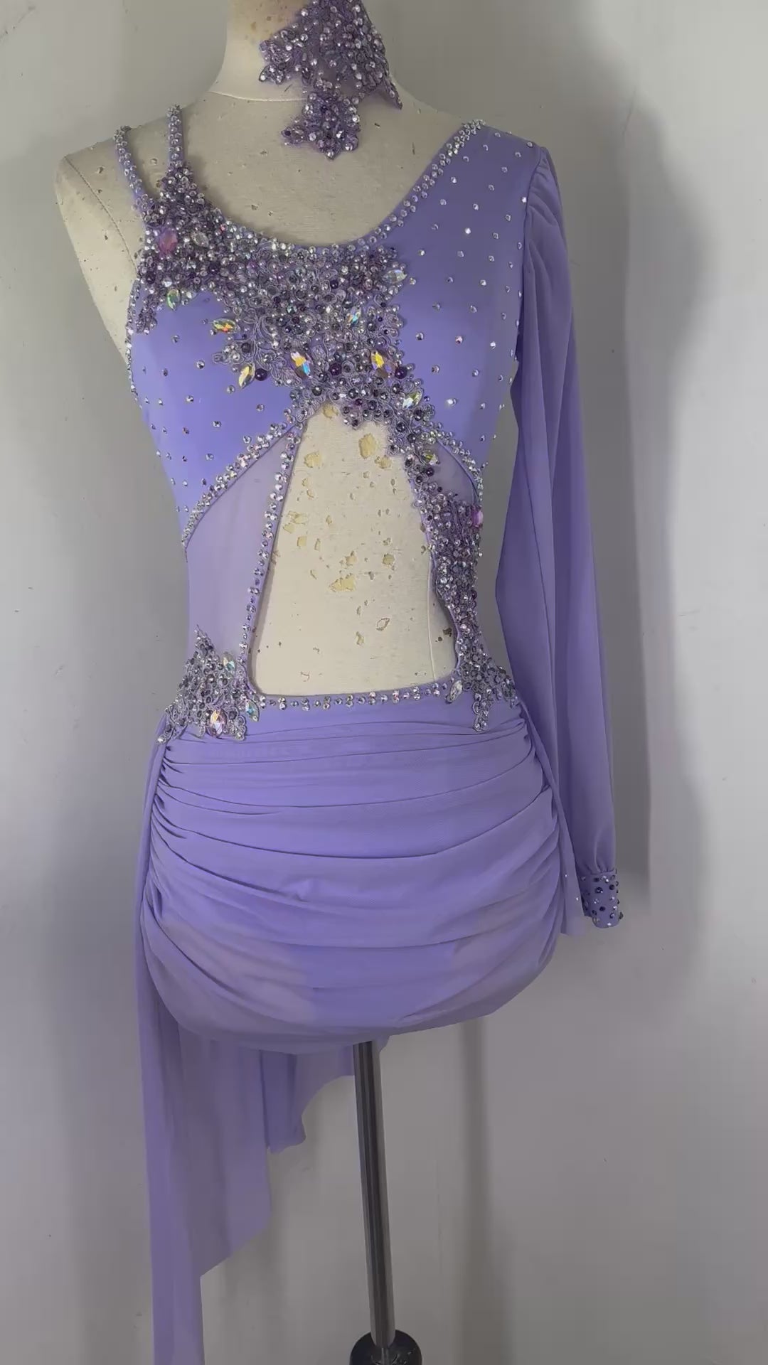 EVELYN Lilac Asymmetrical lyrical dance costume