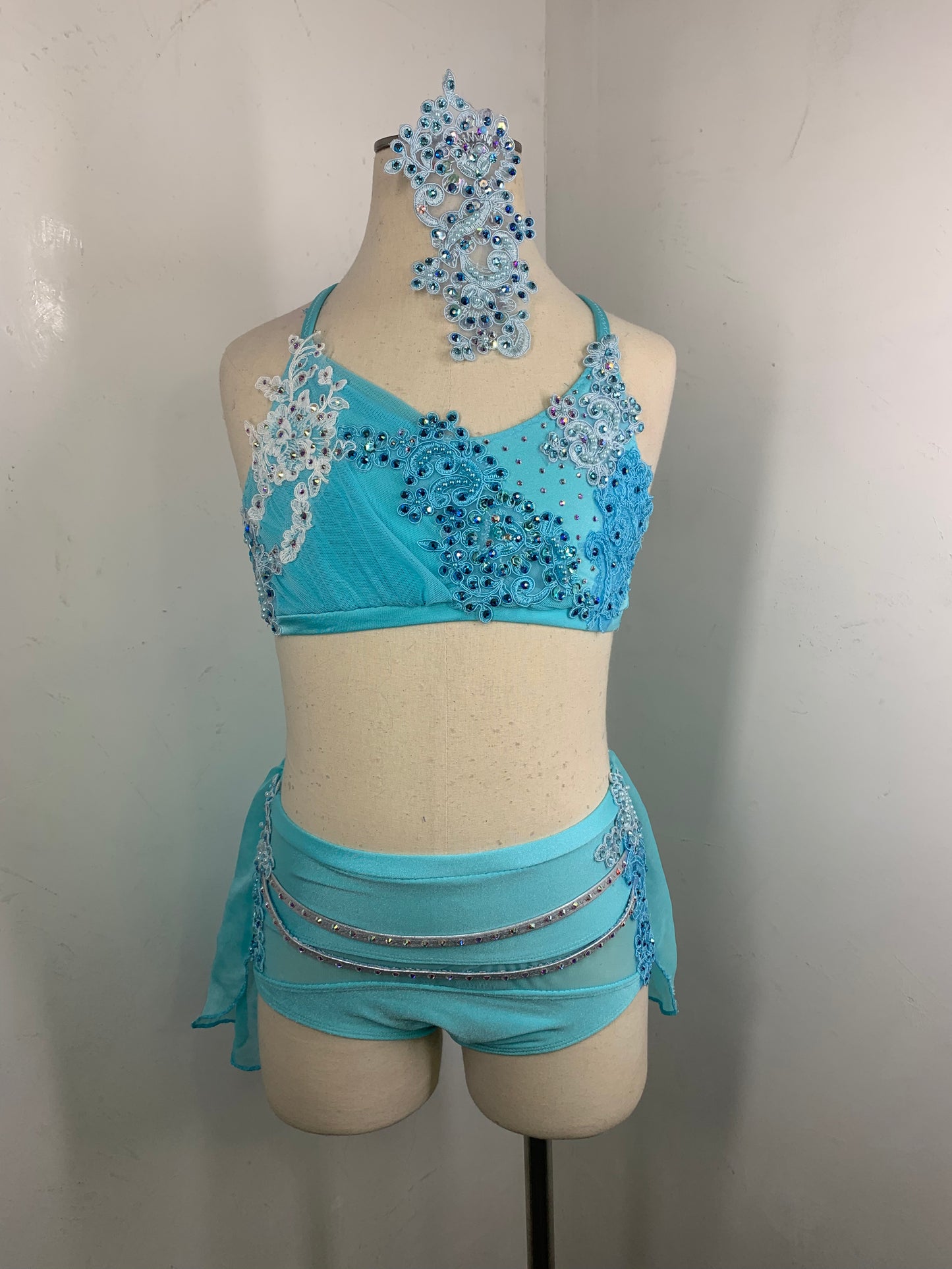 LC aqua lyrical dance costume