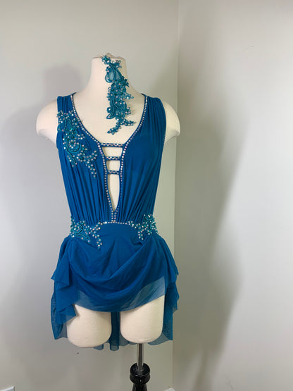 SARAH Mallard draped dance costume