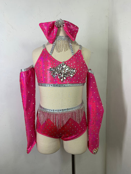Pink LC jazz dance costume
