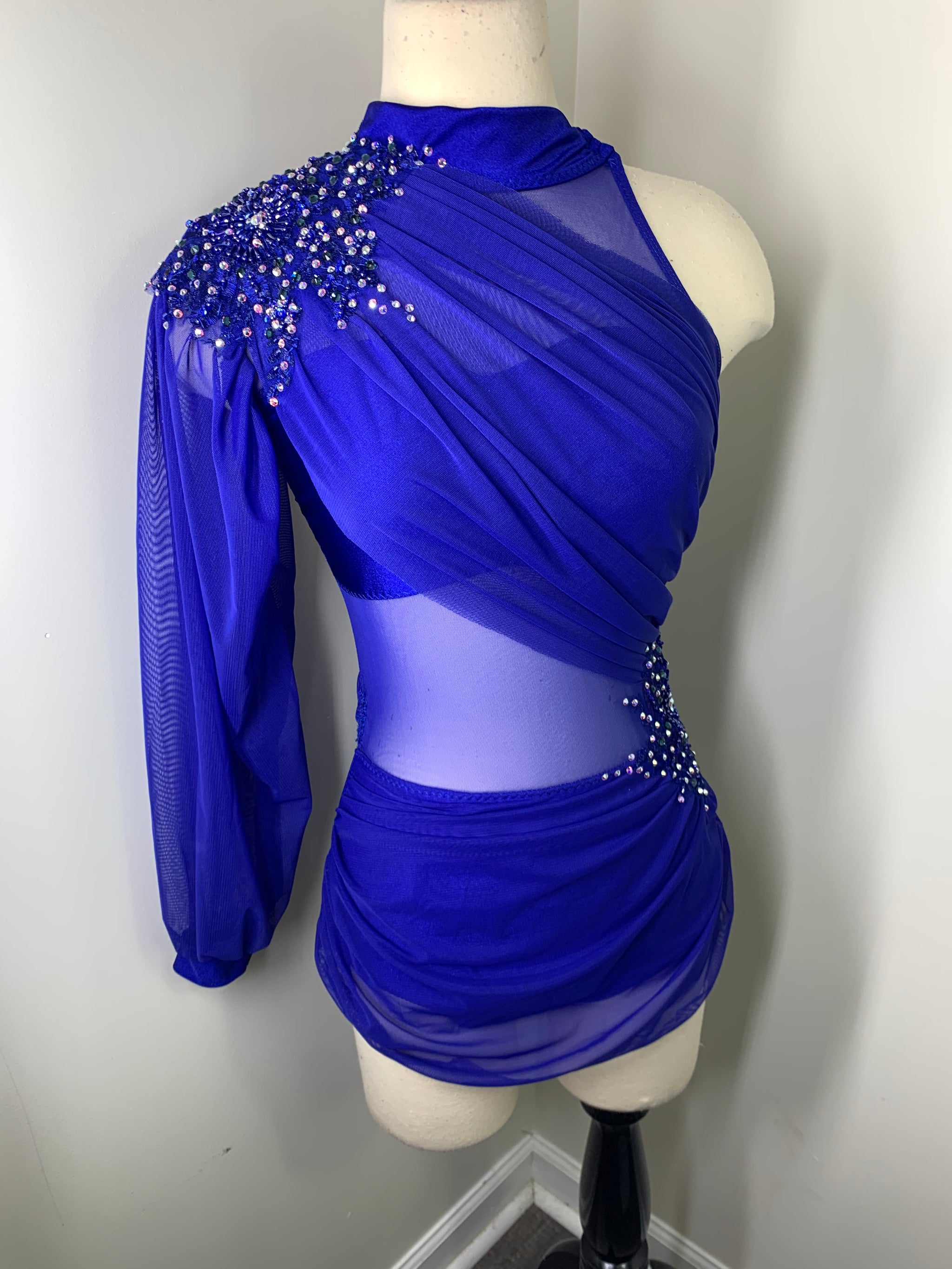 MC KENNA CONTEMPORARY DRAPED dance costume Co9dancecostumes MC KENNA CONTEMPORARY DRAPED dance costume Co9dancecostumes