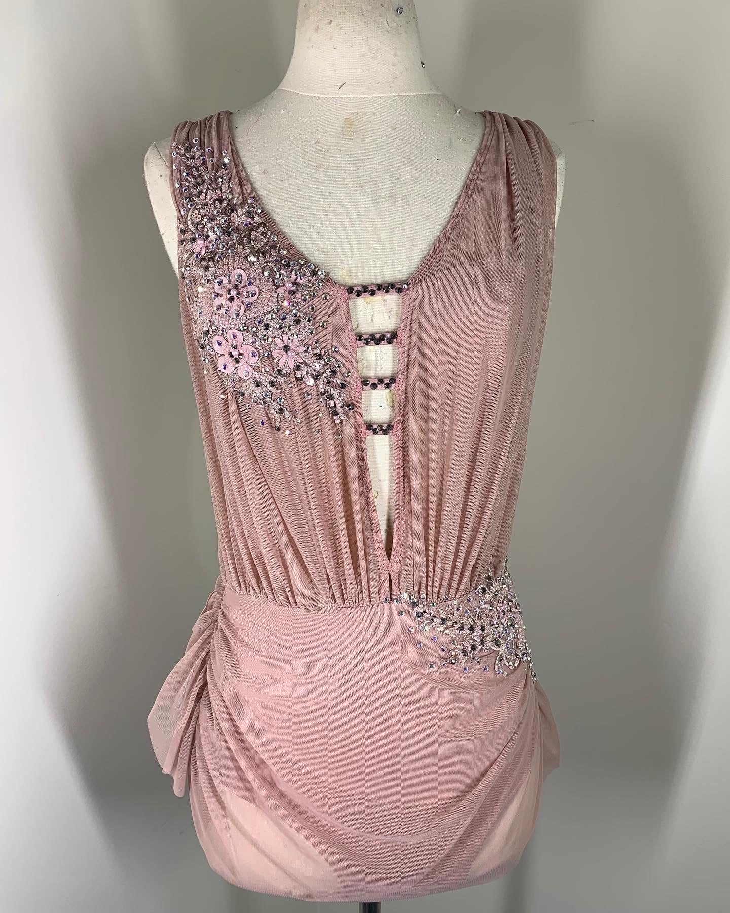 SAGE Dusty pink draped lyrical dance costume