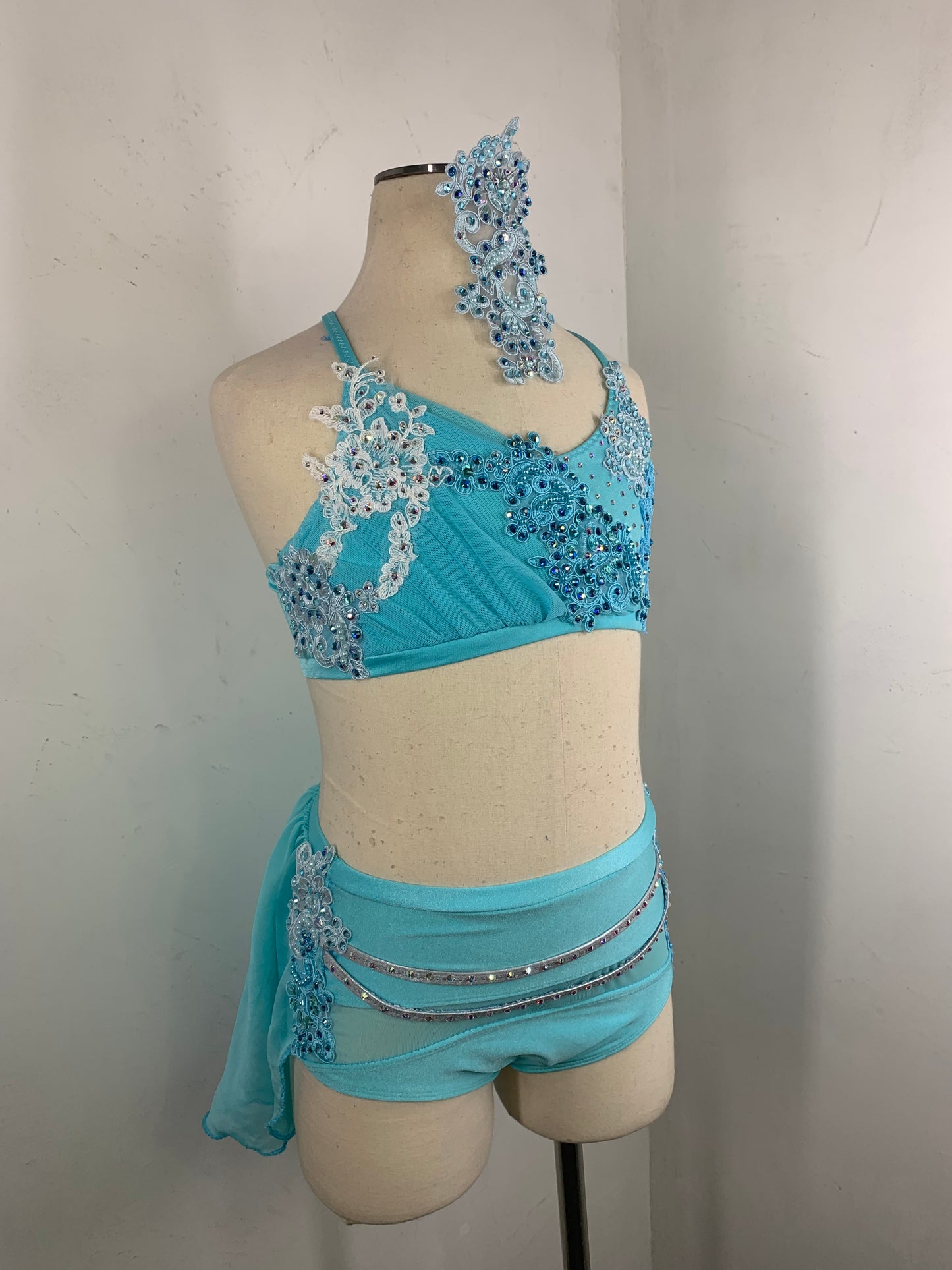 LC aqua lyrical dance costume