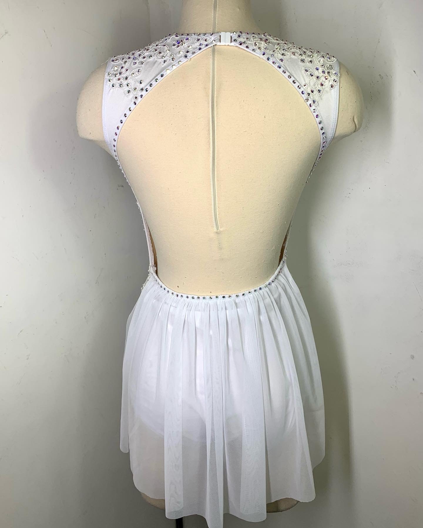 White lyrical dance costume
